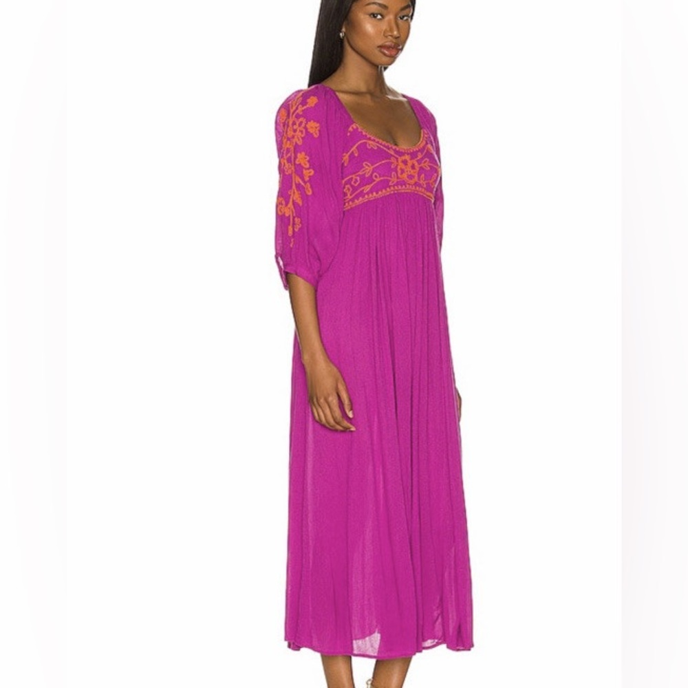 Free People Wedgewood Maxi Dress in Orchid Pavillion Size Medium Z209-34 - Picture 1 of 12
